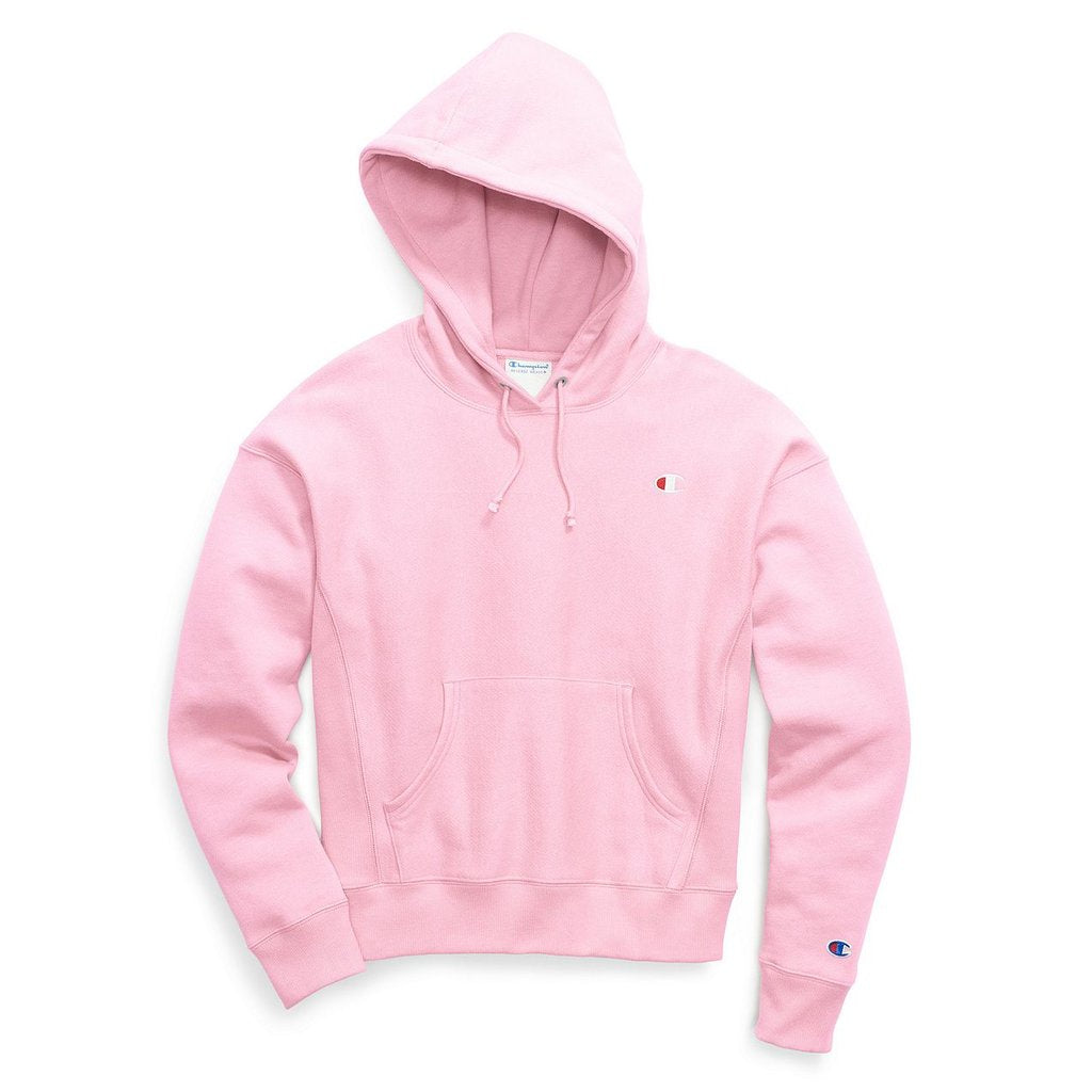 pink champion hoodie women's