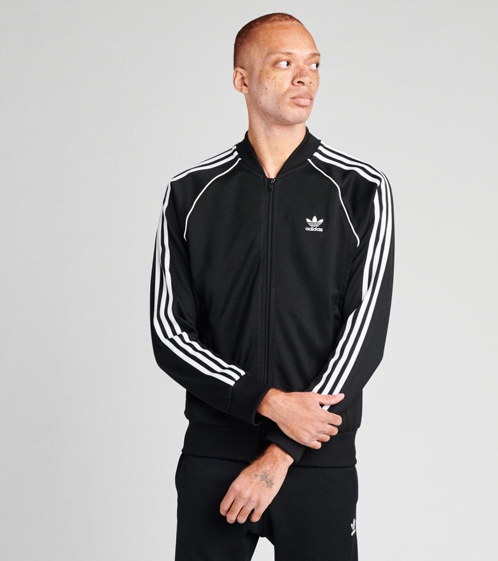 Adidas - SST TT TRACKSUIT Men's BLACK WHITE – Moesports