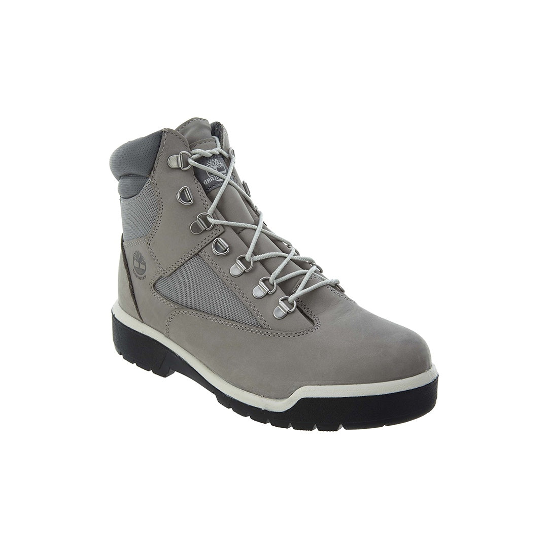 gray timberland field boots