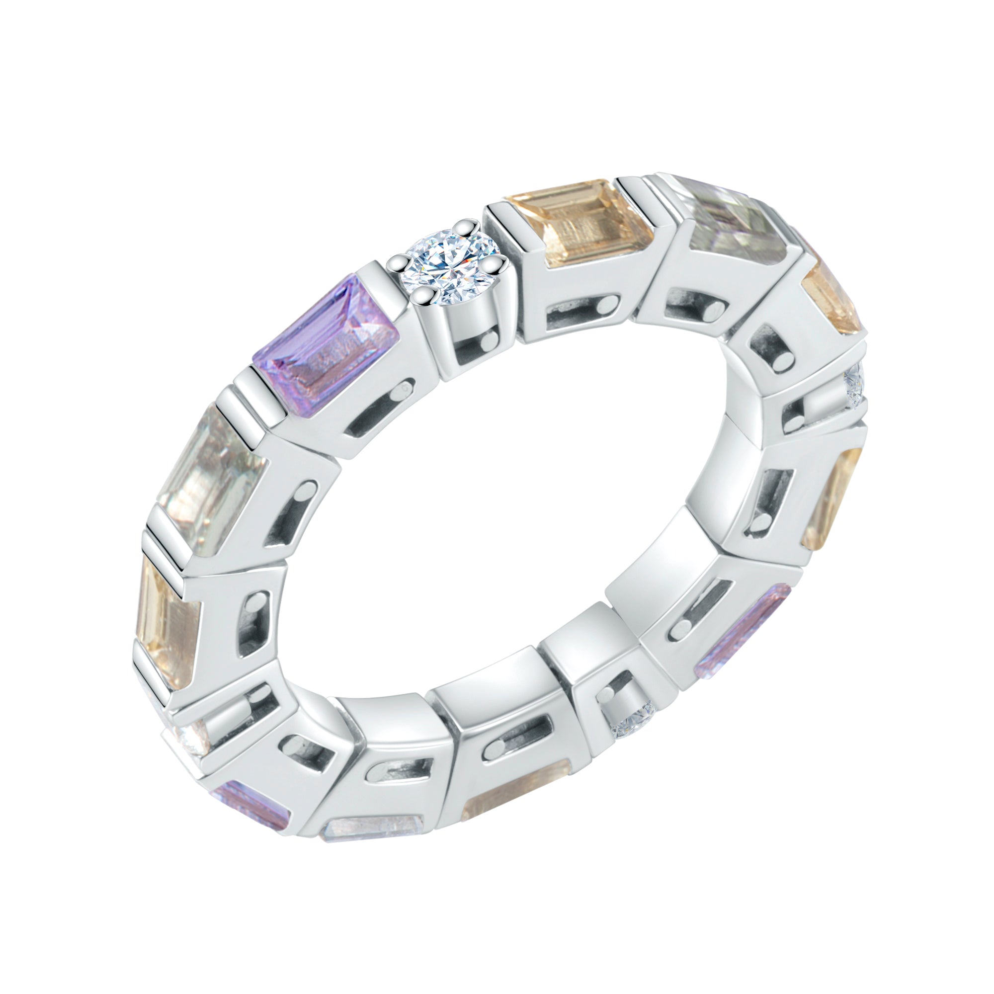 Celine Sapphire and Diamond Eternity Ring – Hestia Jewels