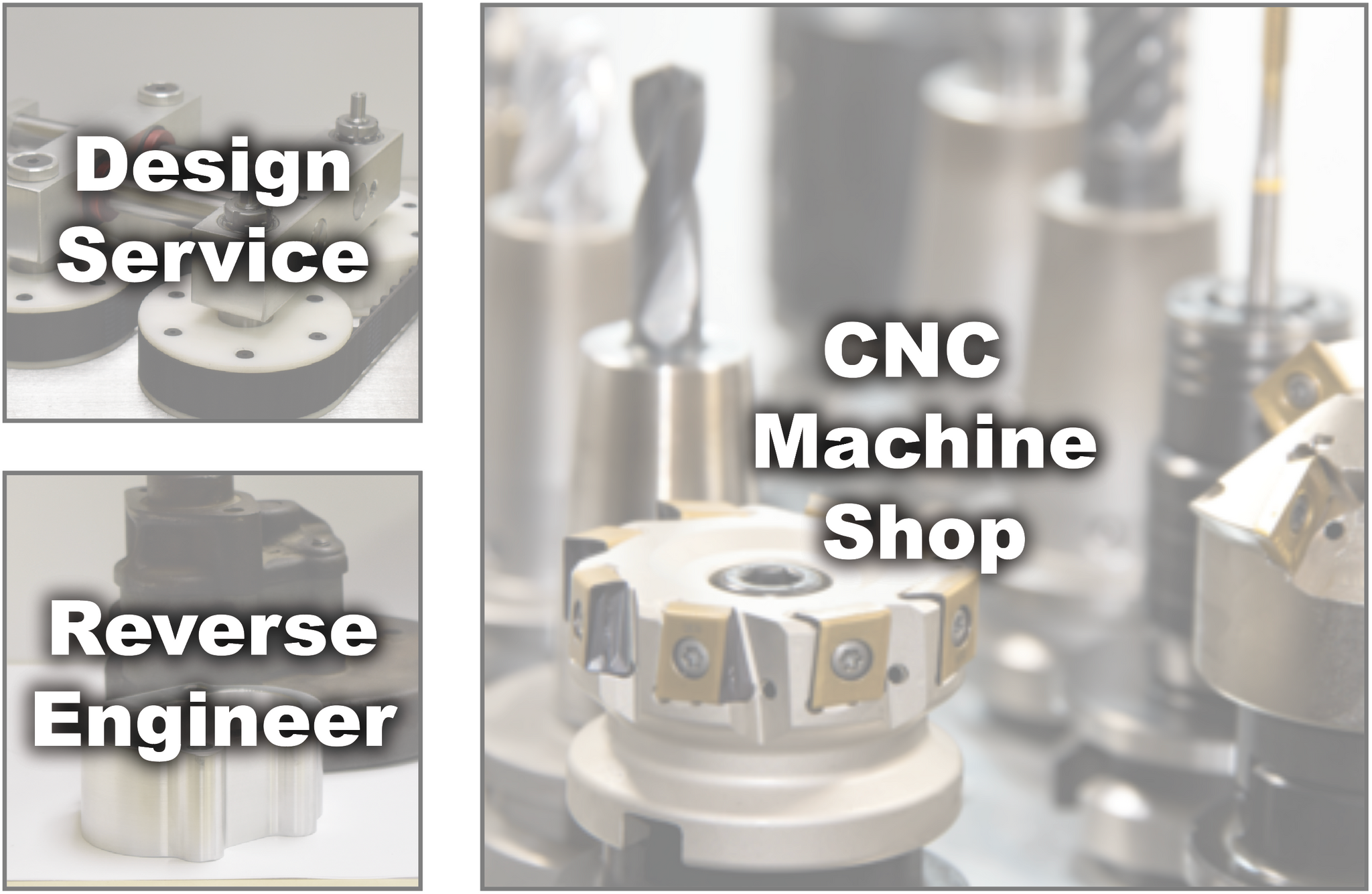 CNC Machine Shop, Design Services, Reverse Engineer, Welding, Dies, Fixtures, Surface Grinding, Maintenance Machining