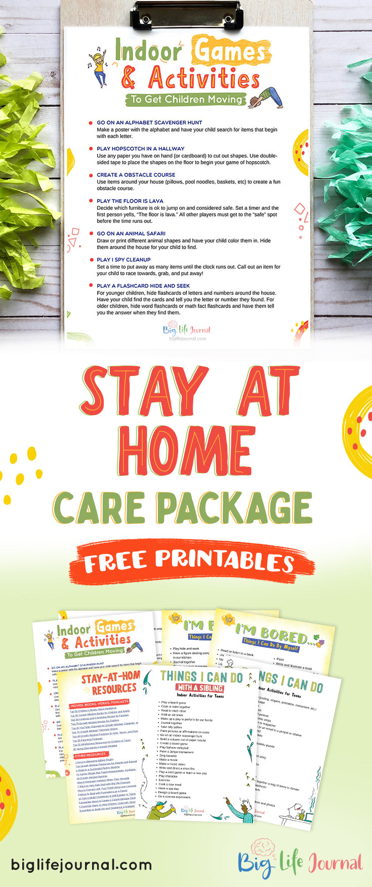 Stay-At-Home Free Printable Care Package