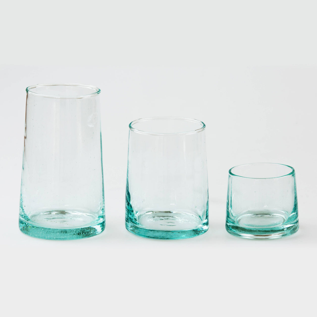 Moroccan Glass Tumblers- Narrow