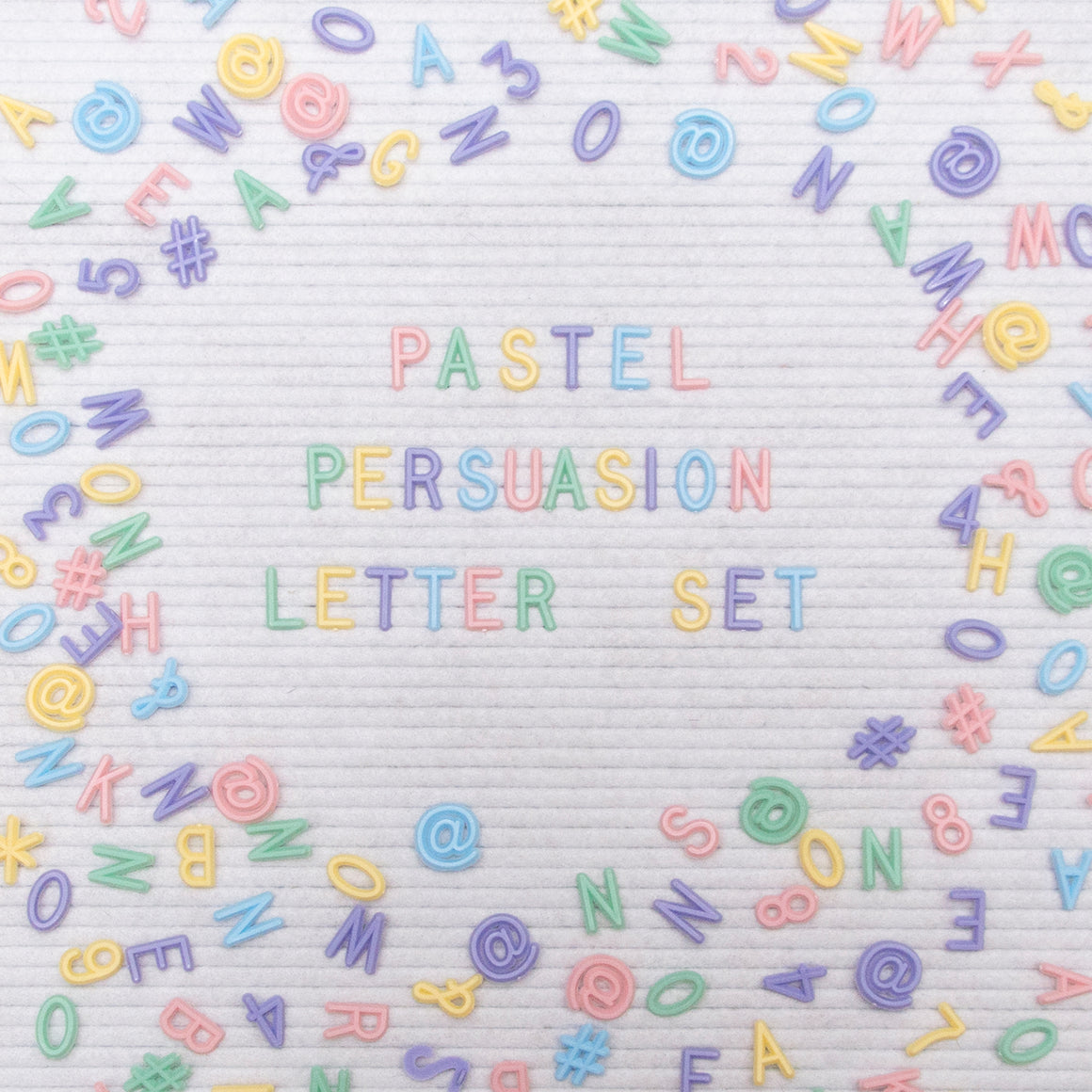 3/4" Pastel Persuasion Letter Set, 750-Piece