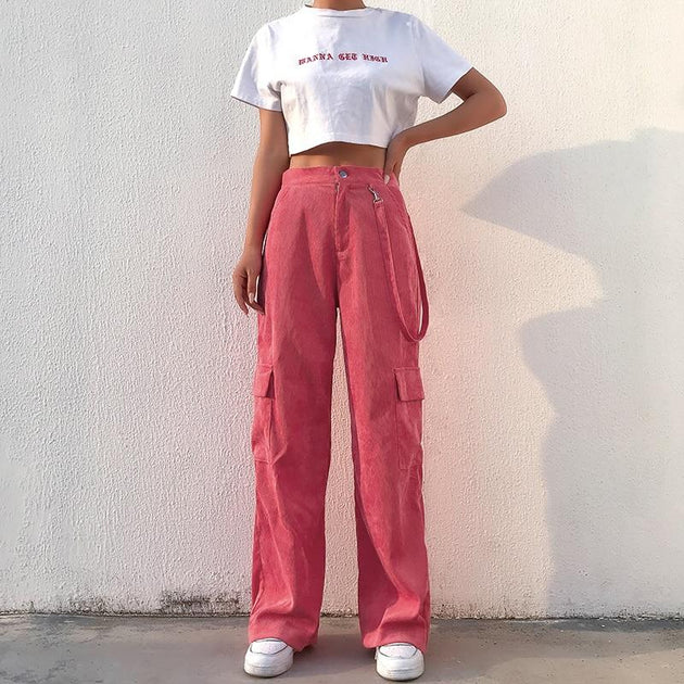 pink work pants