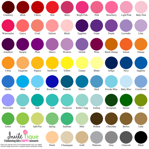 color chart, color picker