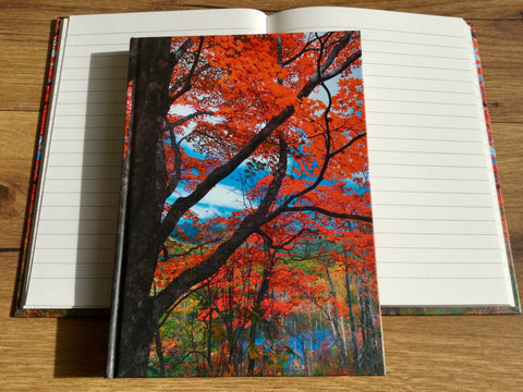 Hardcover A5 Notizbuch Herbstbaum liniert