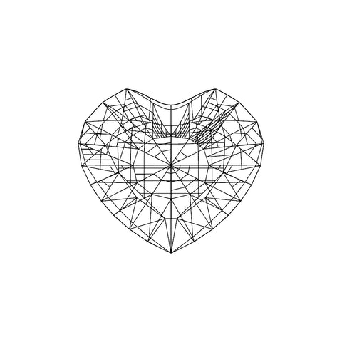 Christine Alaniz Designs diamond gemstone shape, heart