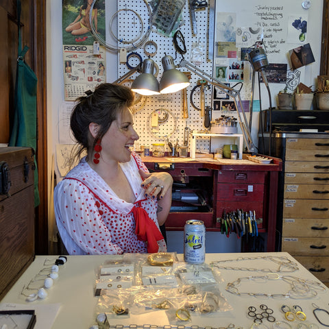 JV Collective Studio Visit with the Women's Jewelry Association of Philadelphia - Sarah Rachel Brown of the Perceived Value Podcast
