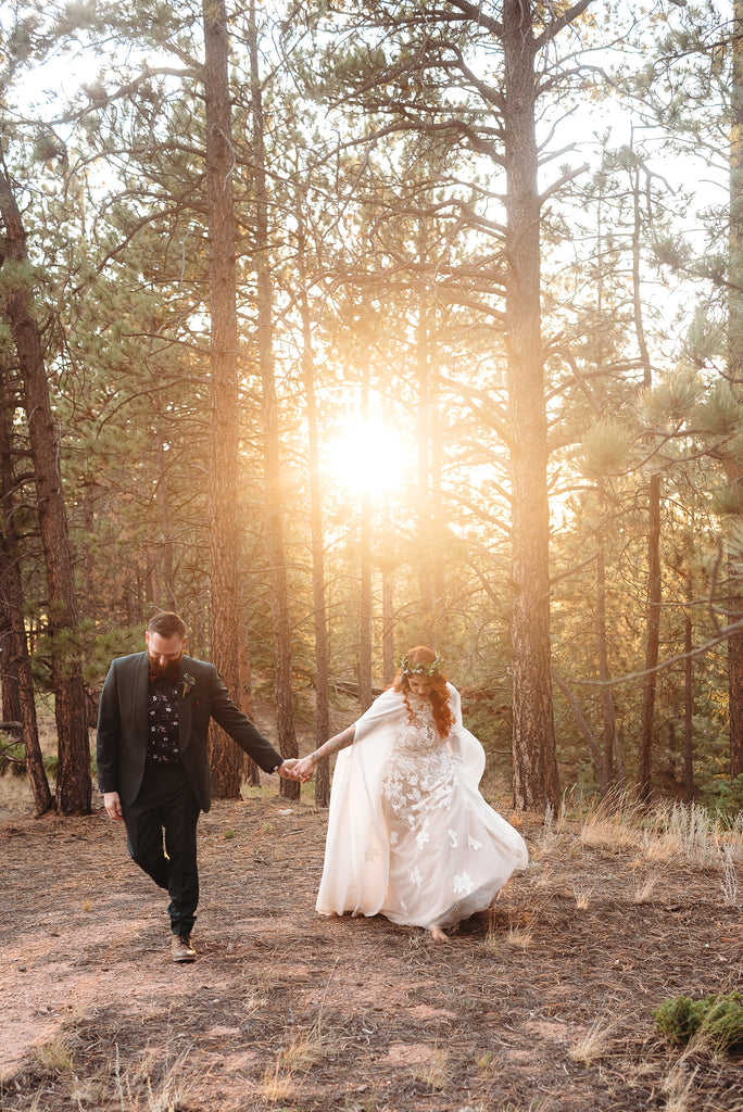 Christine Alaniz Designs - Kadi and Ben Wedding, Colorado Sunset