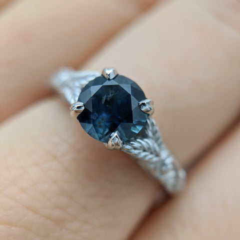 Christine Alaniz Designs - Max and Ellie Montana Sapphire Engagement Ring
