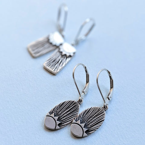 One-of-a-kind Sterling Silver Earrings for Navona Handmade