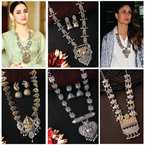 Oxidised necklaces for navratri