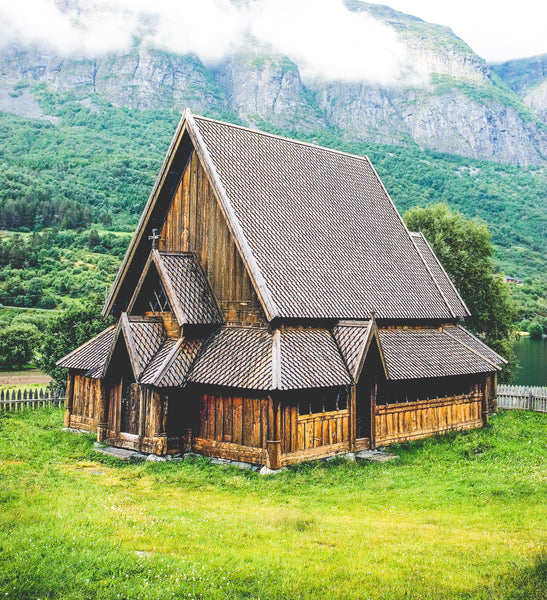 Viking stave church treated with pine tar for over 1000 years.