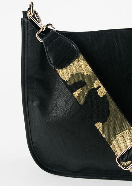 camo strap crossbody bag