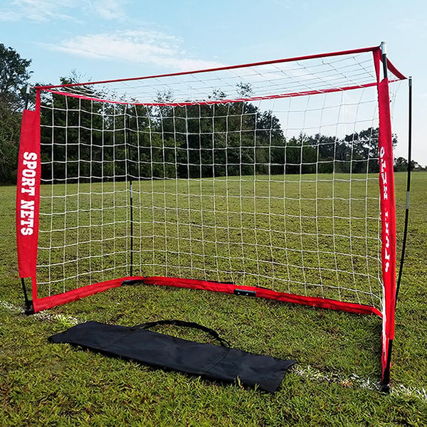 YUEBO 1 Pair PRO Pop Up Soccer Goal Set of 2 Portable Soccer Goals Nets with Carry Bag 4 ft,6 ft 