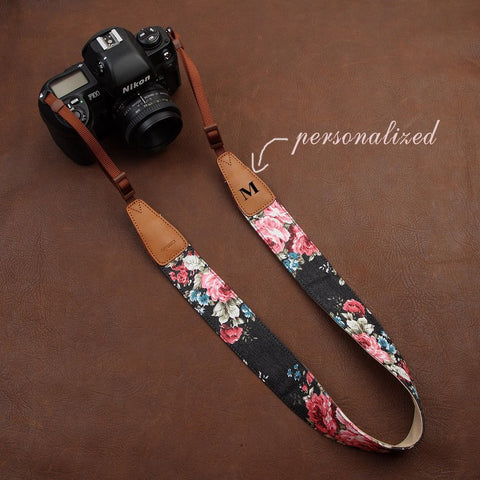 Personalized Pro Leather Camera Straps, Customized Camera Holder, Personalised Gift, SLR DSLR Camera Strap, Monogrammed Photographer Gift