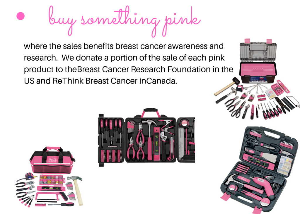 buy pink tools breast cancer research apollo tools