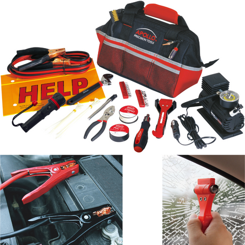 best car emergency roadside tool kit, tool kit for car emergency, car tool set for trunk