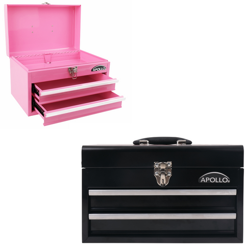 metal tool chest, retro metal tool chest pink and black, metal tool box with drawers, steel tool box retro