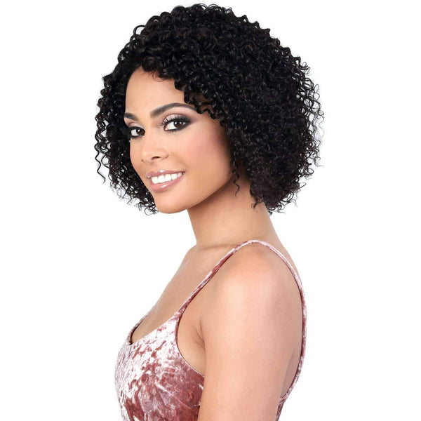 medium length curly human hair wigs