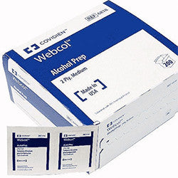 webcol alcohol prep pads