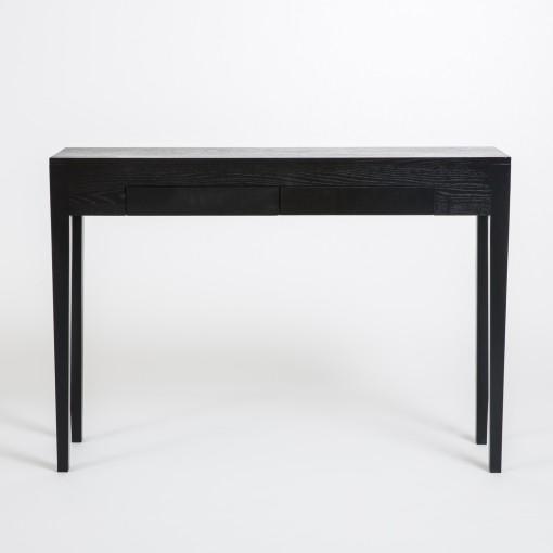 black console table