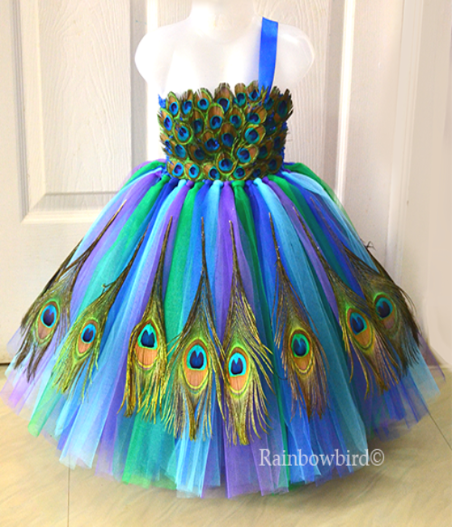 peacock dress for kids