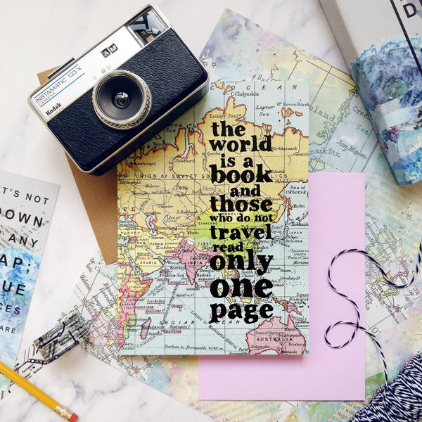 the world is a book travel journal