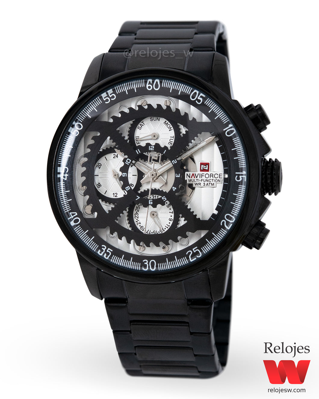 Reloj Naviforce Hombre NF9150M Negro Plateado