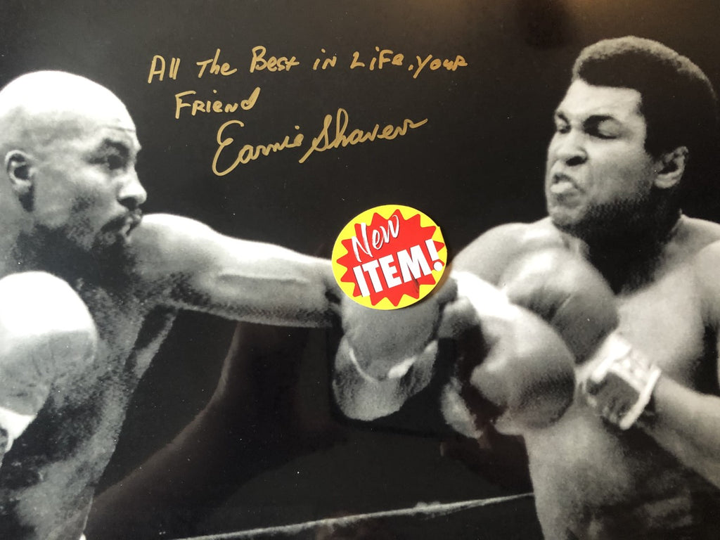 Earnie Shavers vs Muhammad Ali signed Autographed 16 x 20 Photo ...