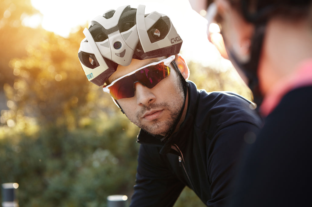 cycle helmet rear view mirror