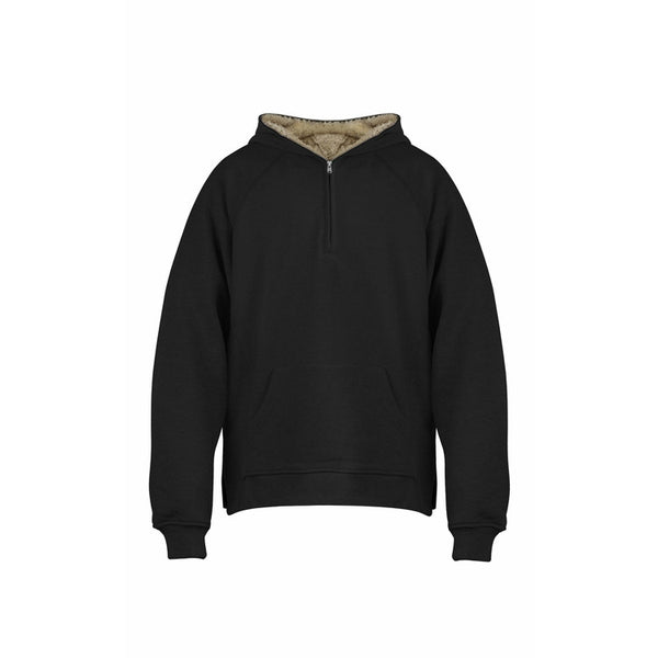 black sherpa sweatshirt