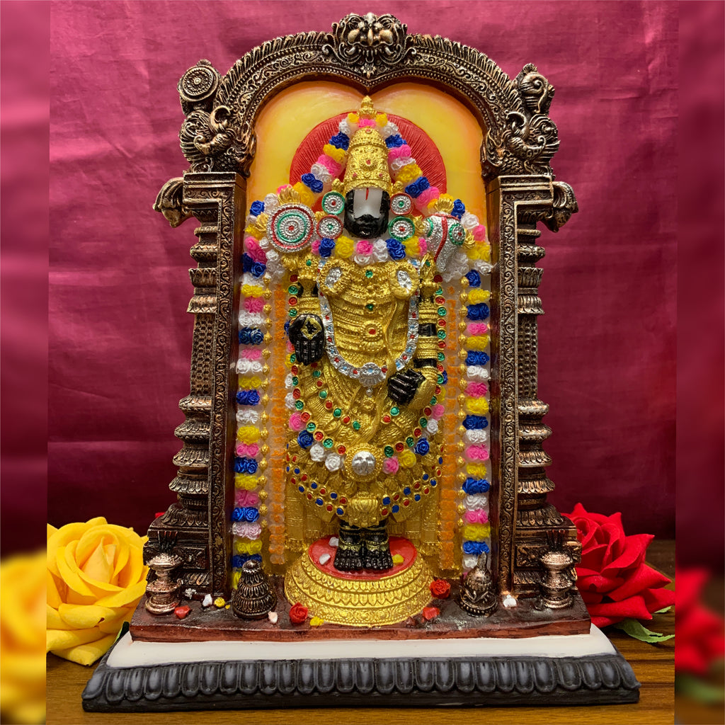 Tirupati Balaji Lord Venkateswara Idol Decor God Home Front Entrance D