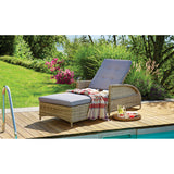 Bulleen Outdoor Pool Spa Wicker Adjustable Sun Lounge - DECOR STAR