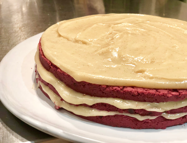 Tanya Maher's Raw Vegen Red Velvet Cake Gluten Free Dairy Free