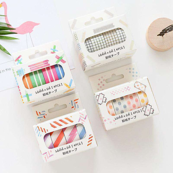 Block Colour Washi Tape - Set of 4!