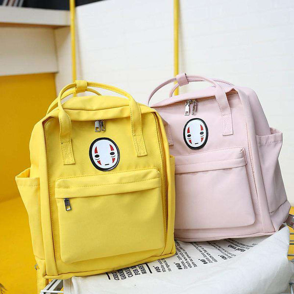 kawaii face pastel backpack