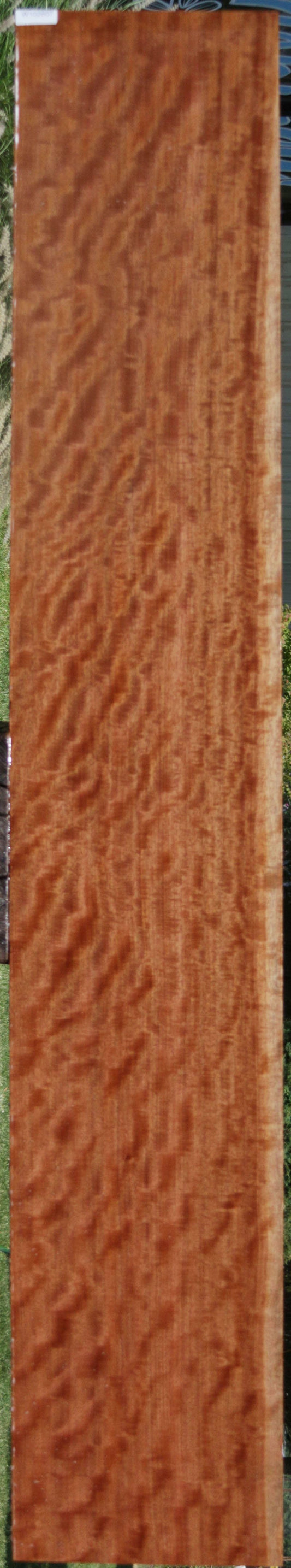 Curly Quartersawn XF Figured African Makore Lumber (Guitar Billet)