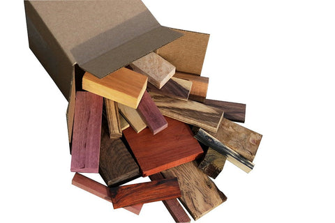 Exotic Hardwood Cut Offs (7” x 7”x 7”)