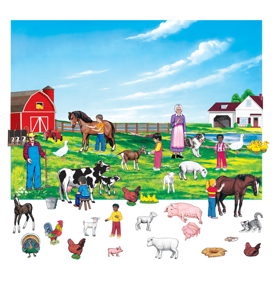 Little Folks Visuals LFV22307 Farm Flannel Boards 