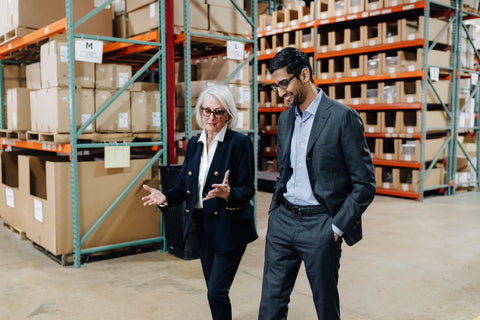 Mary Ella Gabler and Sundar Pichai