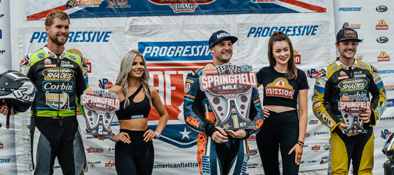 Dan Bromley and Cole Zabala worked together to podium at the 2022 Springfield Mile