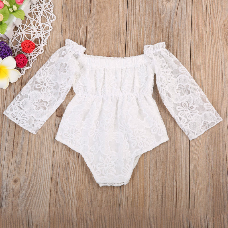 infant off the shoulder romper