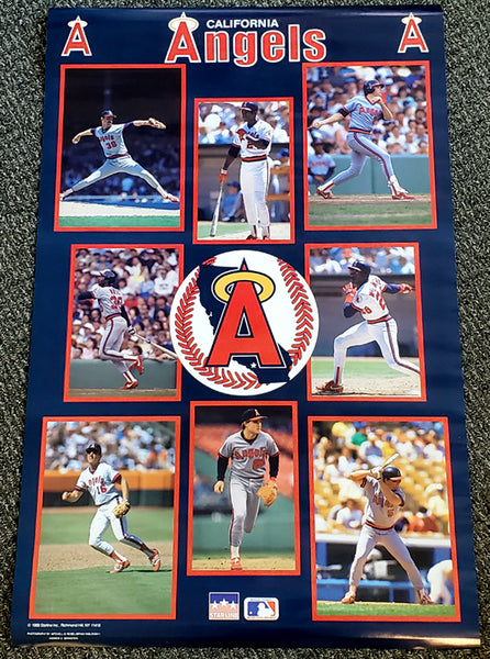 California Angels "Superstars" 8-Player MLB Action Poster (1988) - Starline