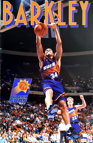 Charles Barkley "Phoenix Dunk" Phoenix Suns Poster - Starline 1993