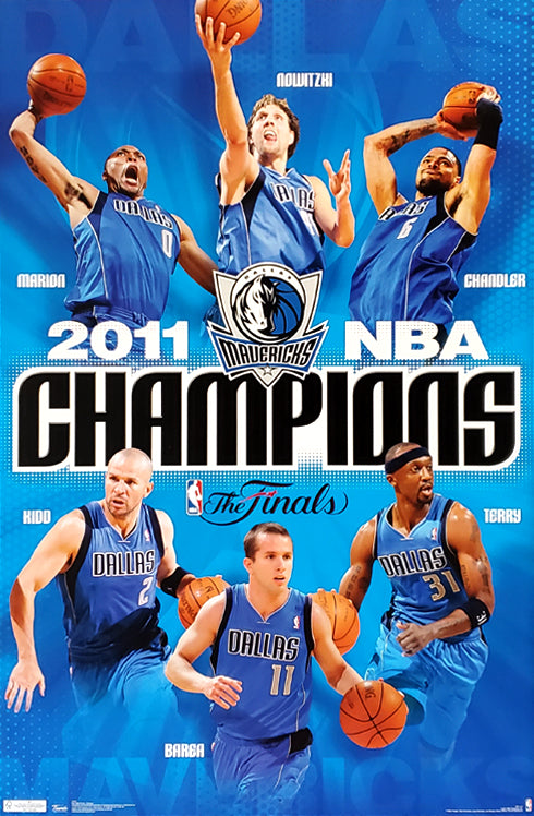 Dallas 2011 NBA Champions Official Commemorative Poster - Co – Poster Warehouse