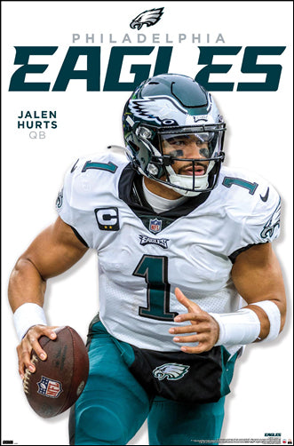 *SHIPS APPROX. 7/7* Jalen Hurts "Roll Out" Philadelphia Eagles QB NFL Action Wall Poster - Costacos 2023
