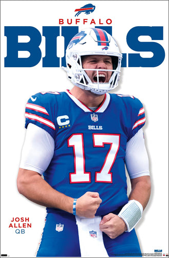 *SHIPS APPROX. 7/7* Josh Allen "Touchdown Roar" Buffalo Bills QB NFL Action NFL Poster - Costacos 2023