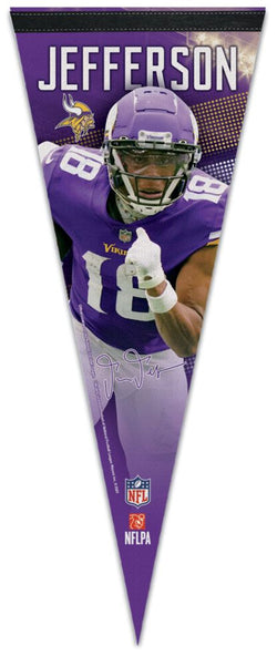 Justin Jefferson "Signature Series" Minnesota Vikings Premium Felt Collector's Pennant - Wincraft